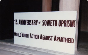 Anti-Apartheid Meeting in the 80's