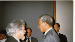 Madiba & Mosie in Stockholm 1990