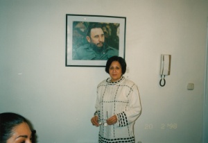My mum and Fidel!