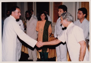 PM Rajiv Gandhi & Mosie