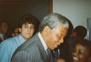 President Nelson Mandela in Sweden 1990